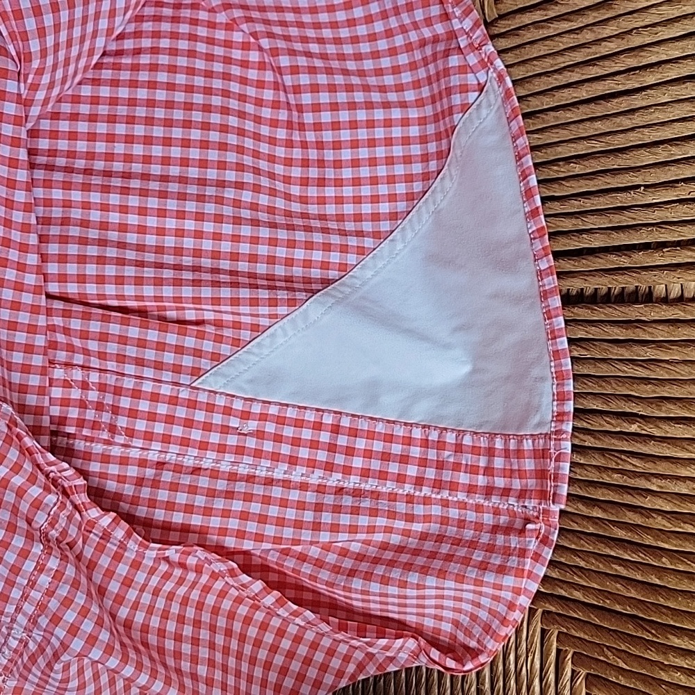 Orvis red/white checkered, button down long sleev… - image 10